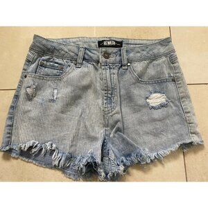 Bemore American Original Rewash Brand Distressed Jean Shorts Size 3/26
